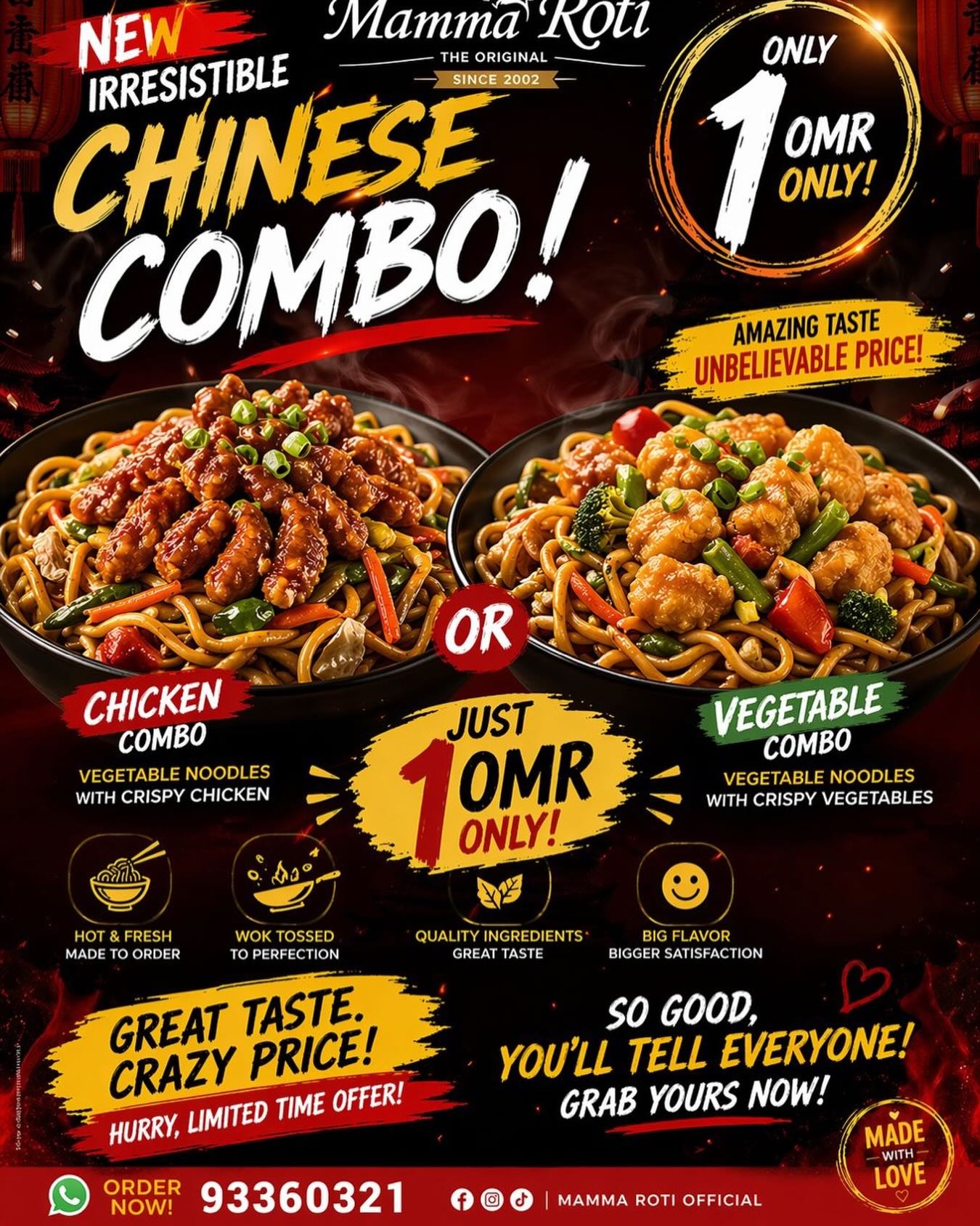 Today's special at Mamma Roti, Ghubrah Muscat — Instagram