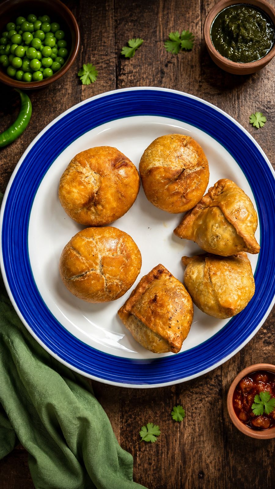 Kachori and Samosa platter at Mamma Roti