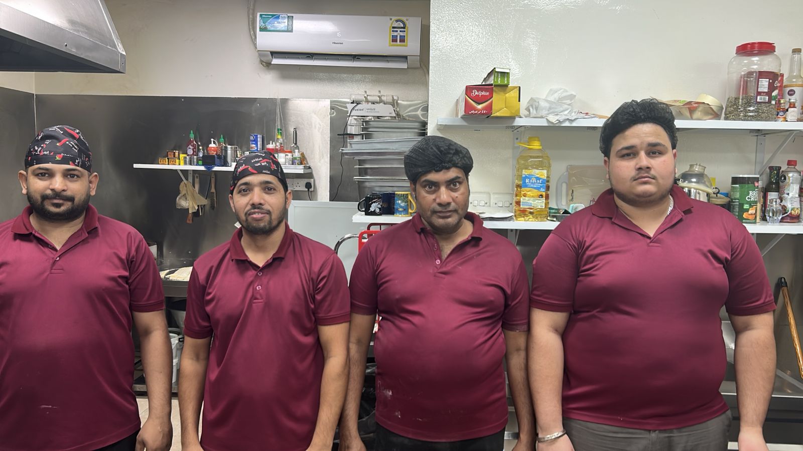 The Mamma Roti kitchen team — Ghubrah, Muscat
